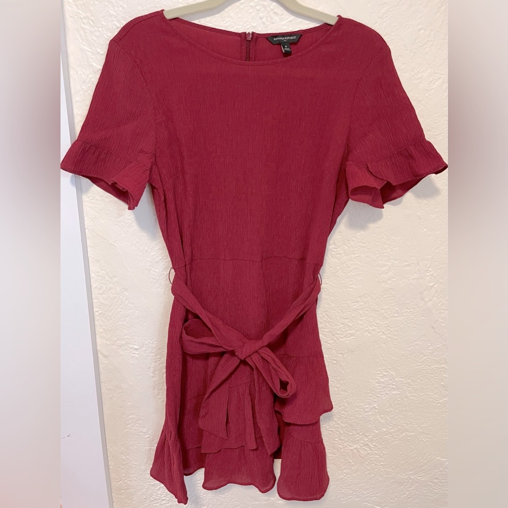 Banana Republic Dress, Red, Ruffles